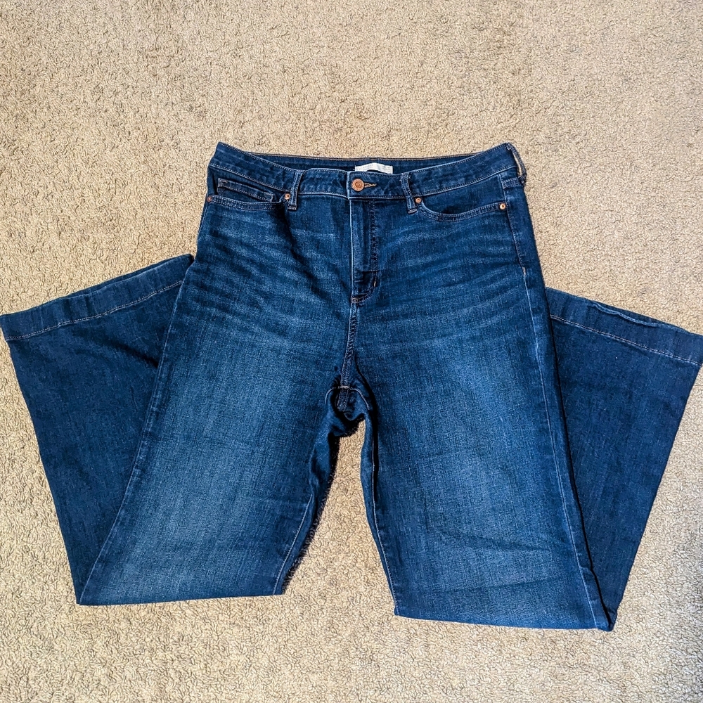 LC Lauren Conrad size 16 super high waist wide leg jeans